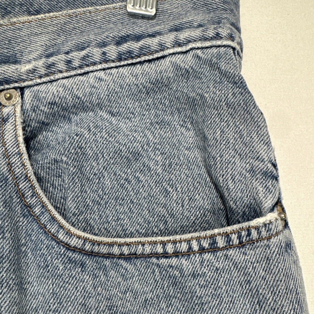 VTG 90s Tommy Hilfiger Jeans 32x29 Baggy Relaxed‎ Blue Med Wash Denim Y2K - Picture 6 of 16